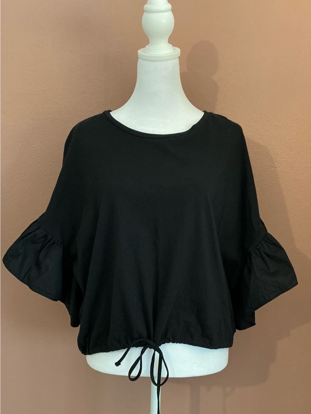 Express Ruffle Sleeve Tunic Sz XL - Picture 2 of 2